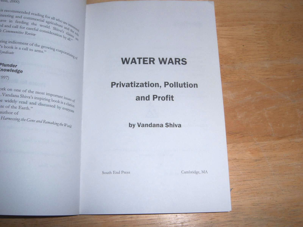 Water Wars: Privatization, Pollution, and Profit