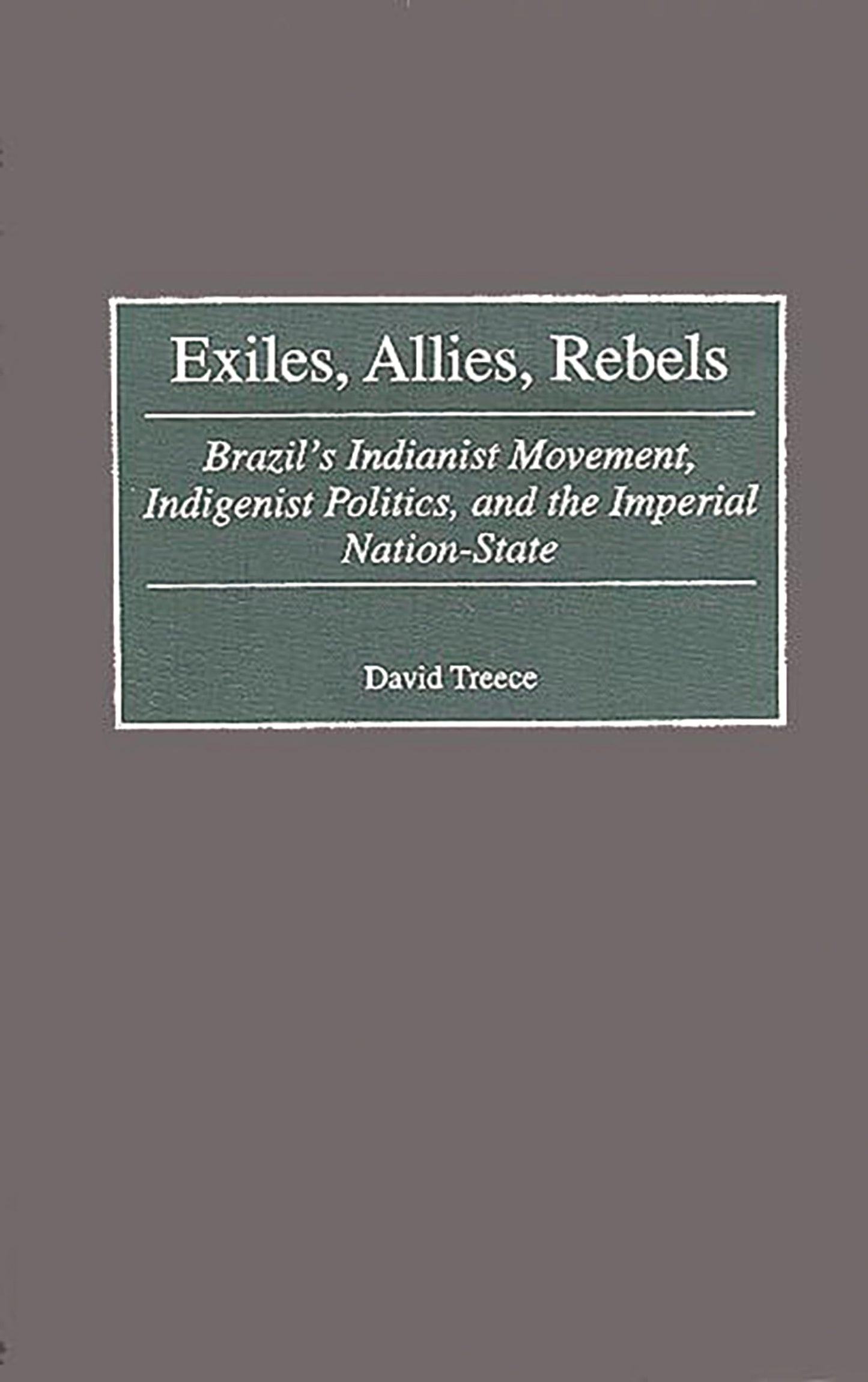 Exiles, Allies, Rebels: Brazil's Indianist Movement, Indigenist Politics, and the Imperial Nation-State (Contributions in Latin American Studies)