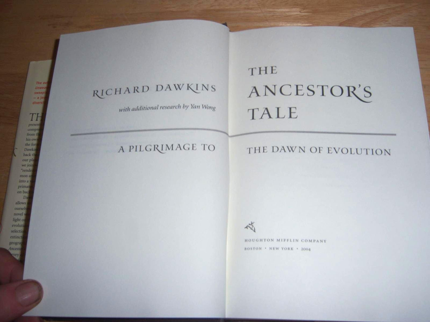 The Ancestor's Tale: A Pilgrimage to the Dawn of Evolution b