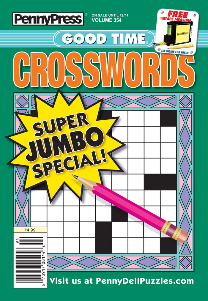 Good Time Crossword Puzzles for All Ages - 3 Pack [Paperback] Penny Press/Dell Magazines