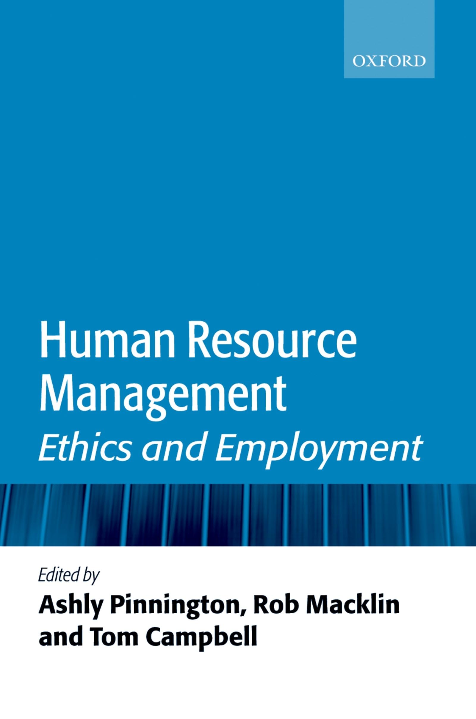 Human Resource Management: Ethics and Employment