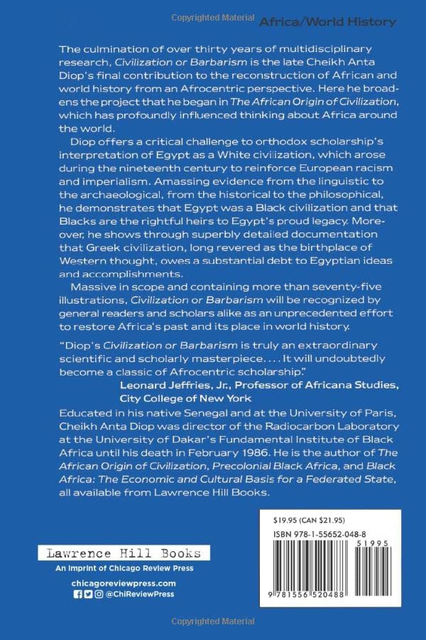 Civilization or Barbarism: An Authentic Anthropology