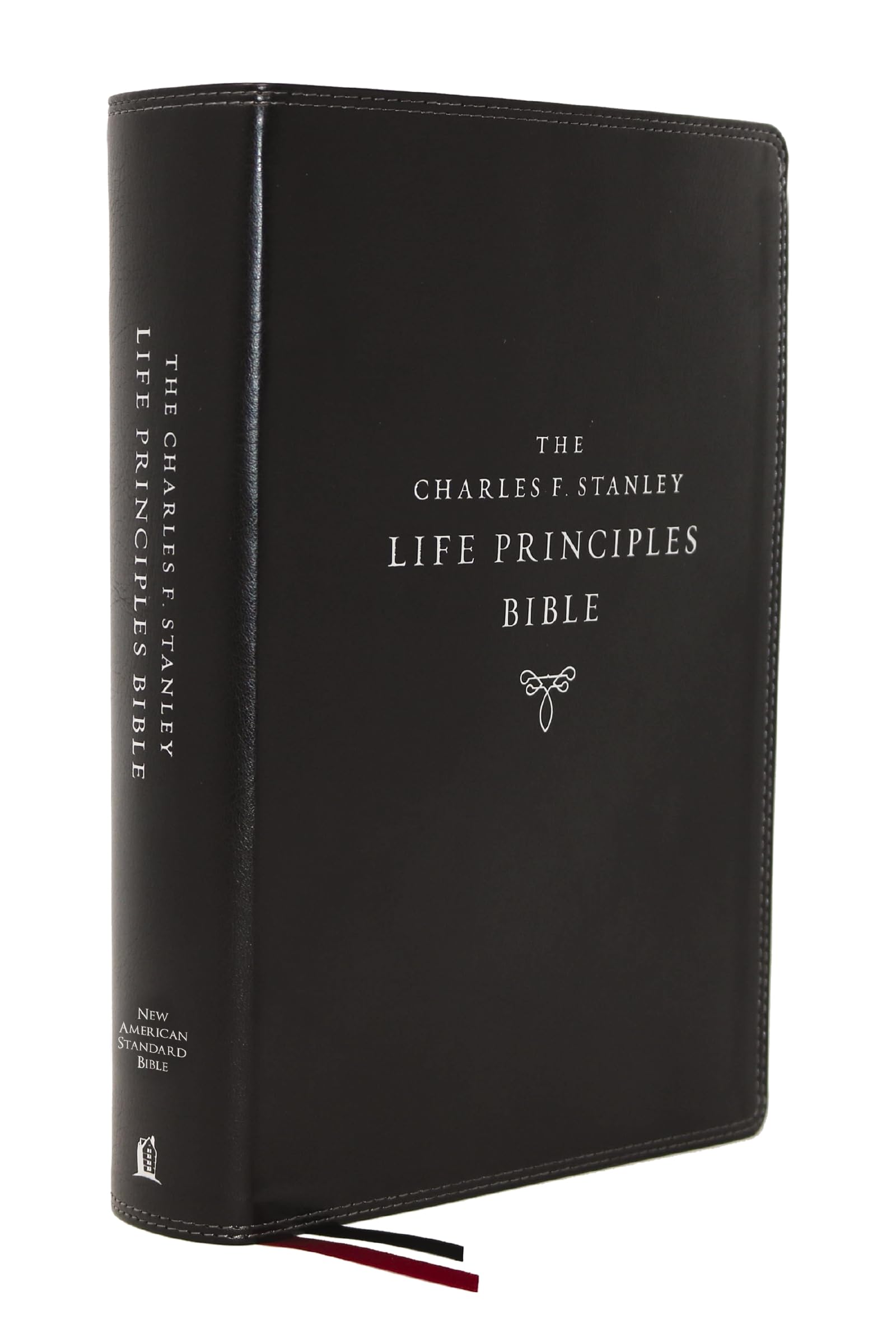 NASB, Charles F. Stanley Life Principles Bible, 2nd Edition, Leathersoft, Black, Thumb Indexed, 1995 Text, Comfort Print: Holy Bible, New American Standard Bible