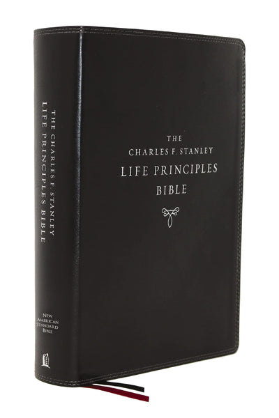 NASB, Charles F. Stanley Life Principles Bible, 2nd Edition, Leathersoft, Black, Thumb Indexed, 1995 Text, Comfort Print: Holy Bible, New American Standard Bible