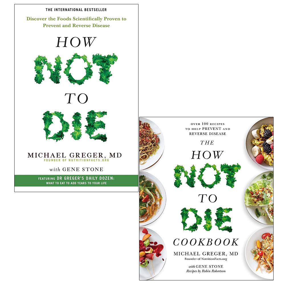Michael greger 2 books collection set (how not to die, cookbook)