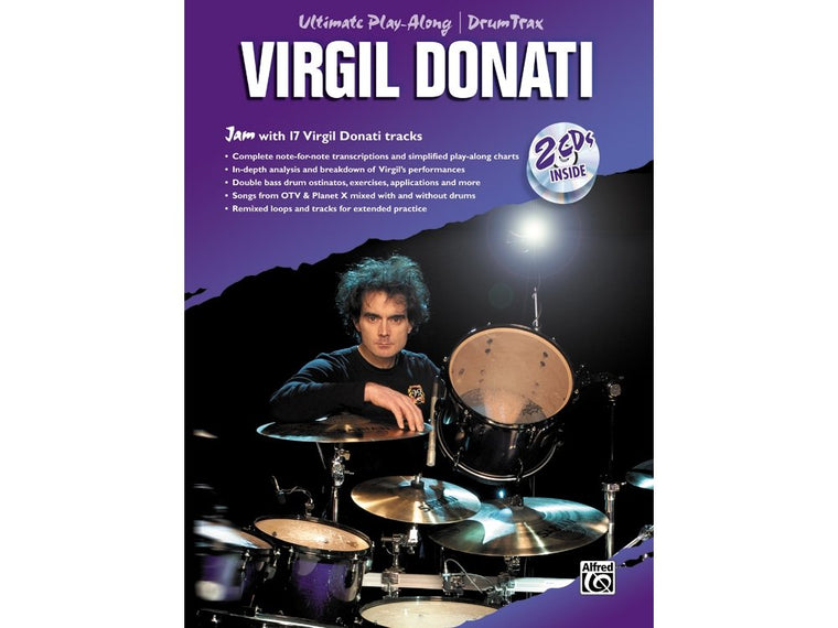 Ultimate Play-Along Drum Trax Virgil Donati: Jam with 17 Virgil Donati Tracks, Book & 2 CDs