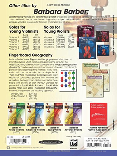 Scales for Advanced Violinists by Barber, Barbara
