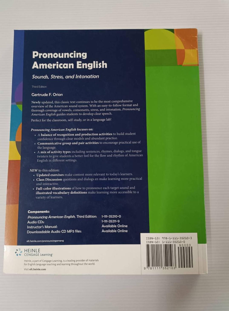 Pronouncing American English: Sounds, Stress, and Intonation — back cover