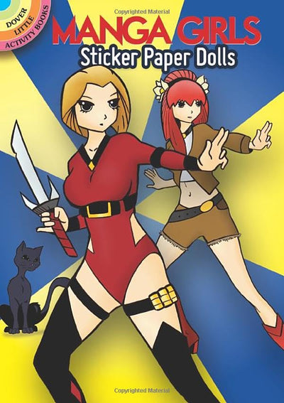 Manga Girls Sticker Paper Dolls (Dover Little Activity Books: Fantasy)