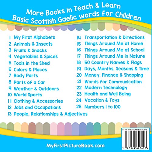 My First Scottish Gaelic Alphabets Picture Book with English Translations: Bilingual Early Learning & Easy Teaching Scottish Gaelic Books for Kids (Teach & Learn Basic Gaelic words for Children)