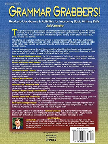 Grammar Grabbers!: Ready-to-Use Games and Activities for Improving Basic Writing Skills