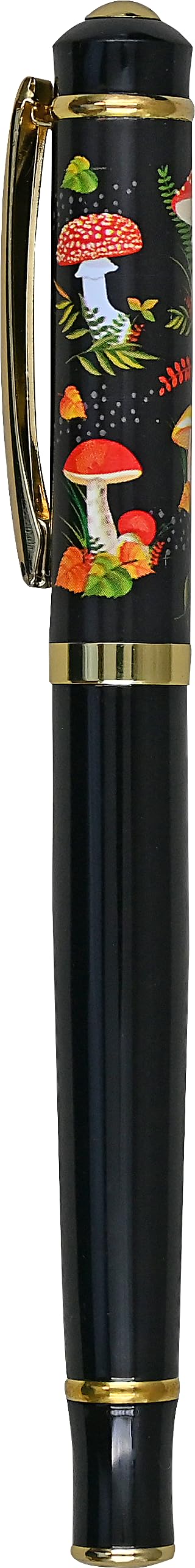 Mushrooms Fountain Pen with Fine Nib (includes black ink cartridge and piston coverter)