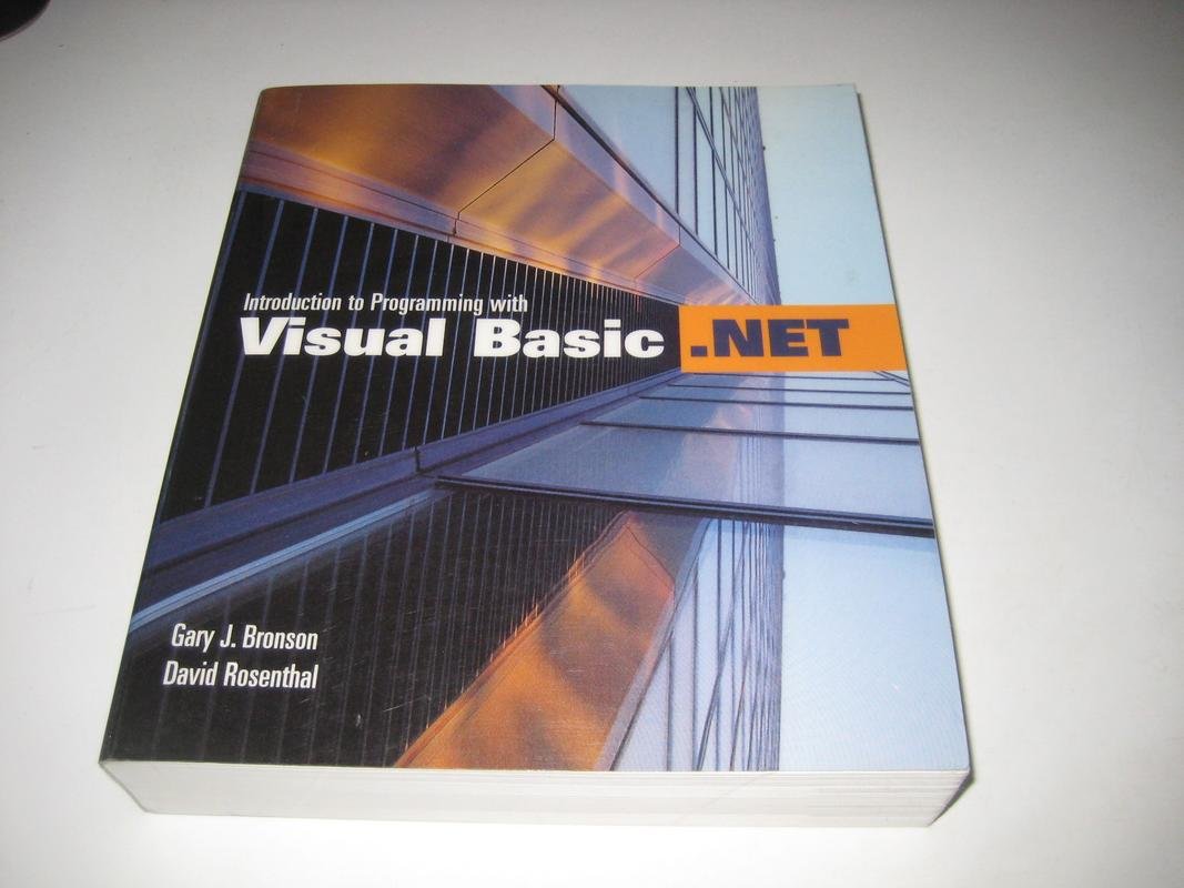 Introduction To Programming With Visual Basic .NET