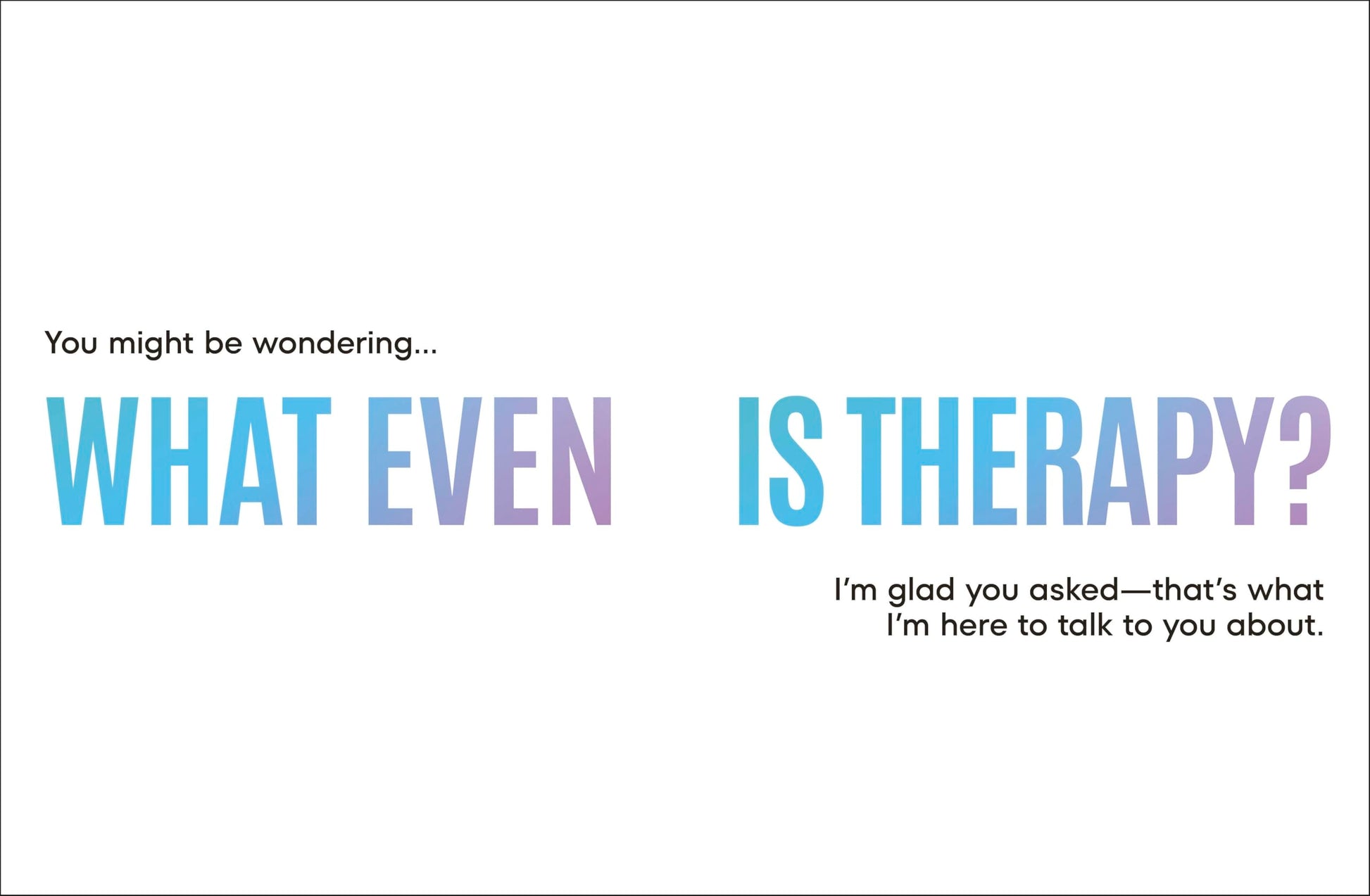A Kids Book About Therapy