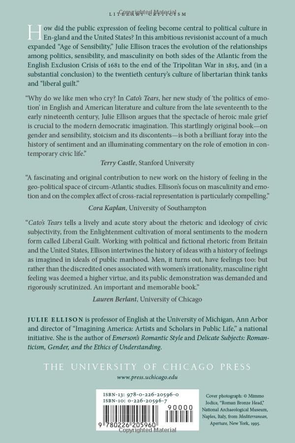 Cato's Tears and the Making of Anglo-American Emotion