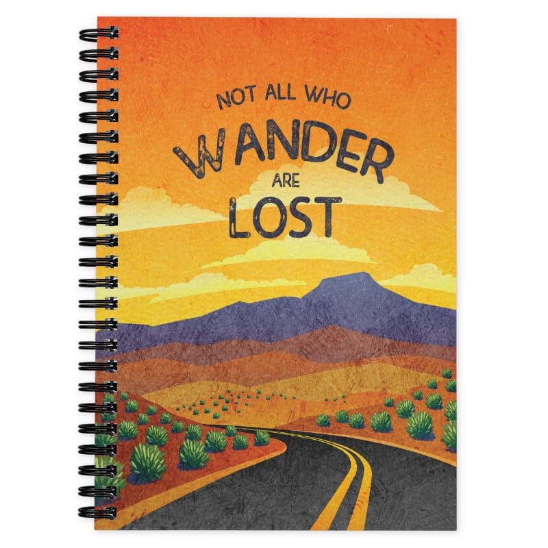 Camping Journal & RV Travel Logbook, Wander Not Lost