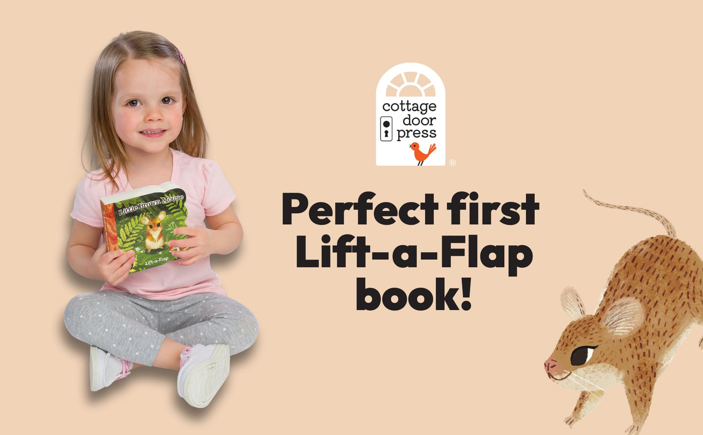 Little Brown Mouse - A Lift-a-Flap Board Book for Babies and Toddlers, Ages 1-4