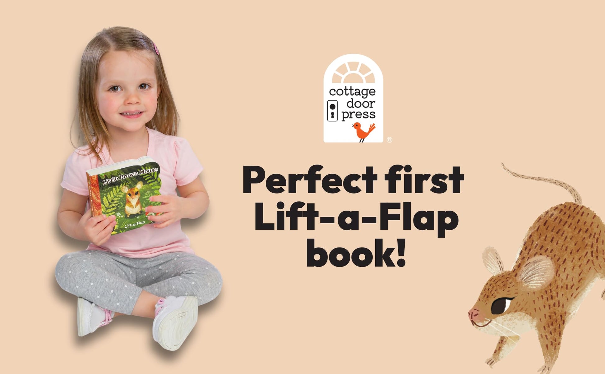 Little Brown Mouse - A Lift-a-Flap Board Book for Babies and Toddlers, Ages 1-4