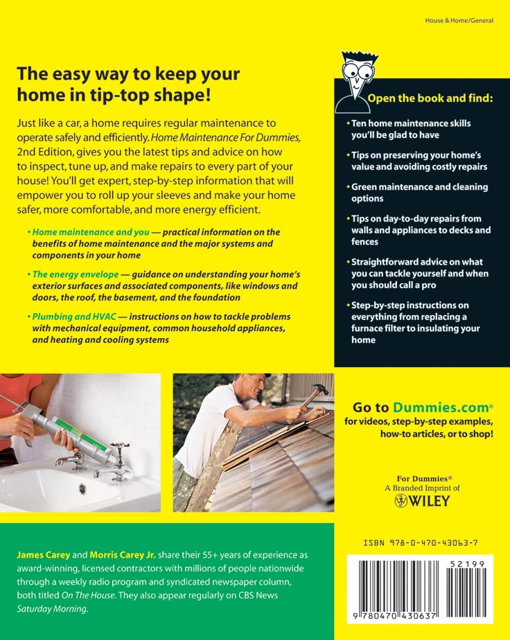 Home Maintenance For Dummies