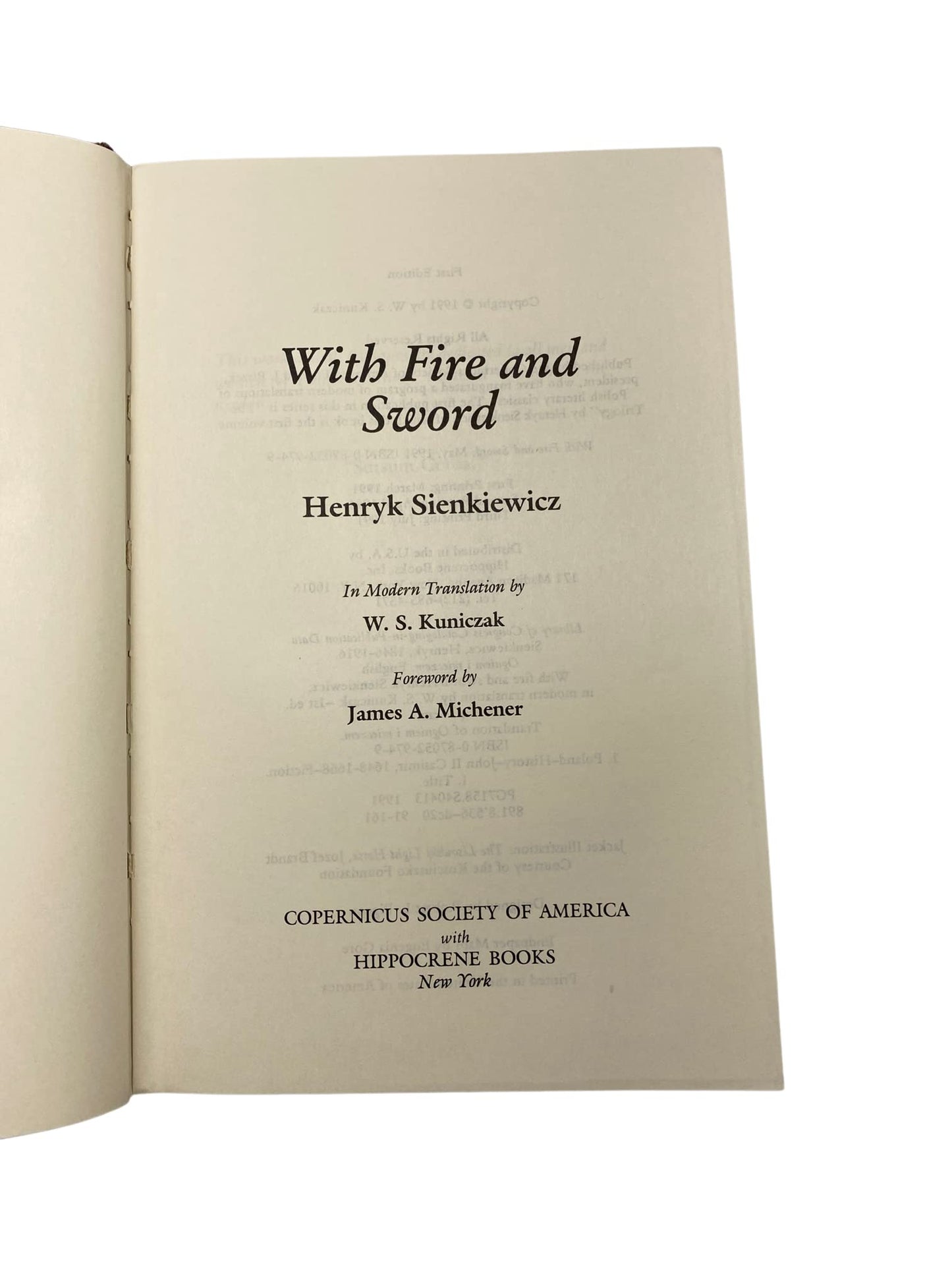 With Fire and Sword (The Trilogy, Book I)