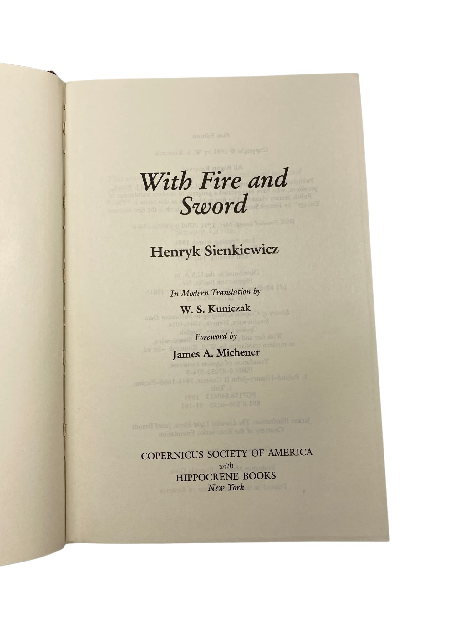 With Fire and Sword (The Trilogy, Book I)