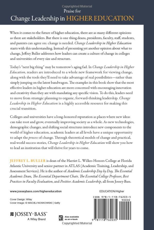 Change Leadership in Higher Education: A Practical Guide to Academic Transformation