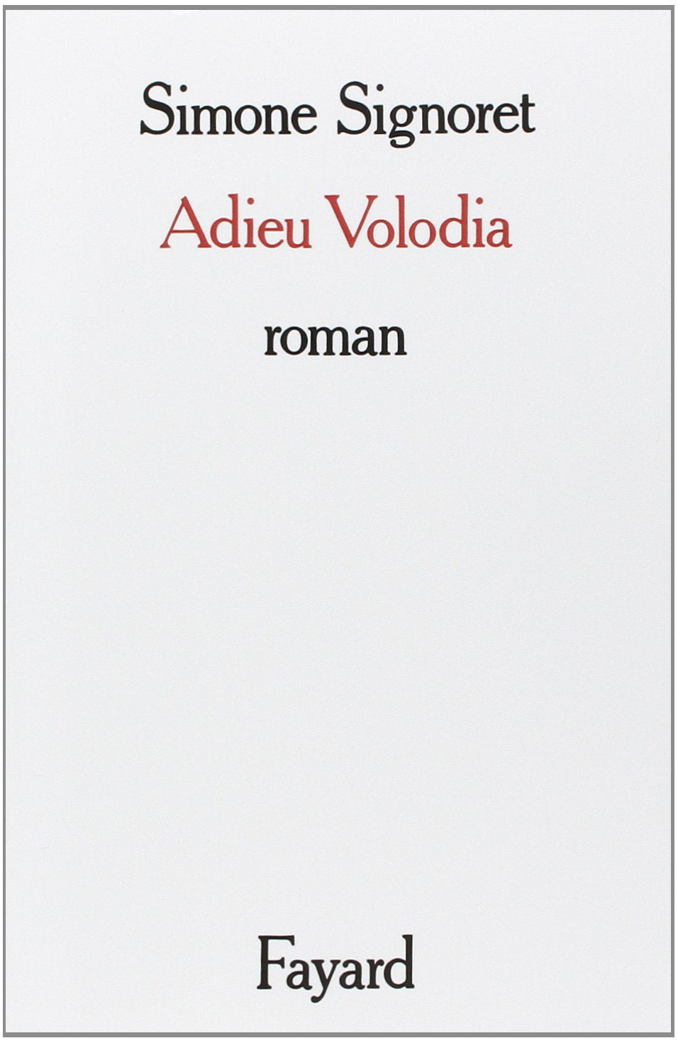 Adieu Volodia