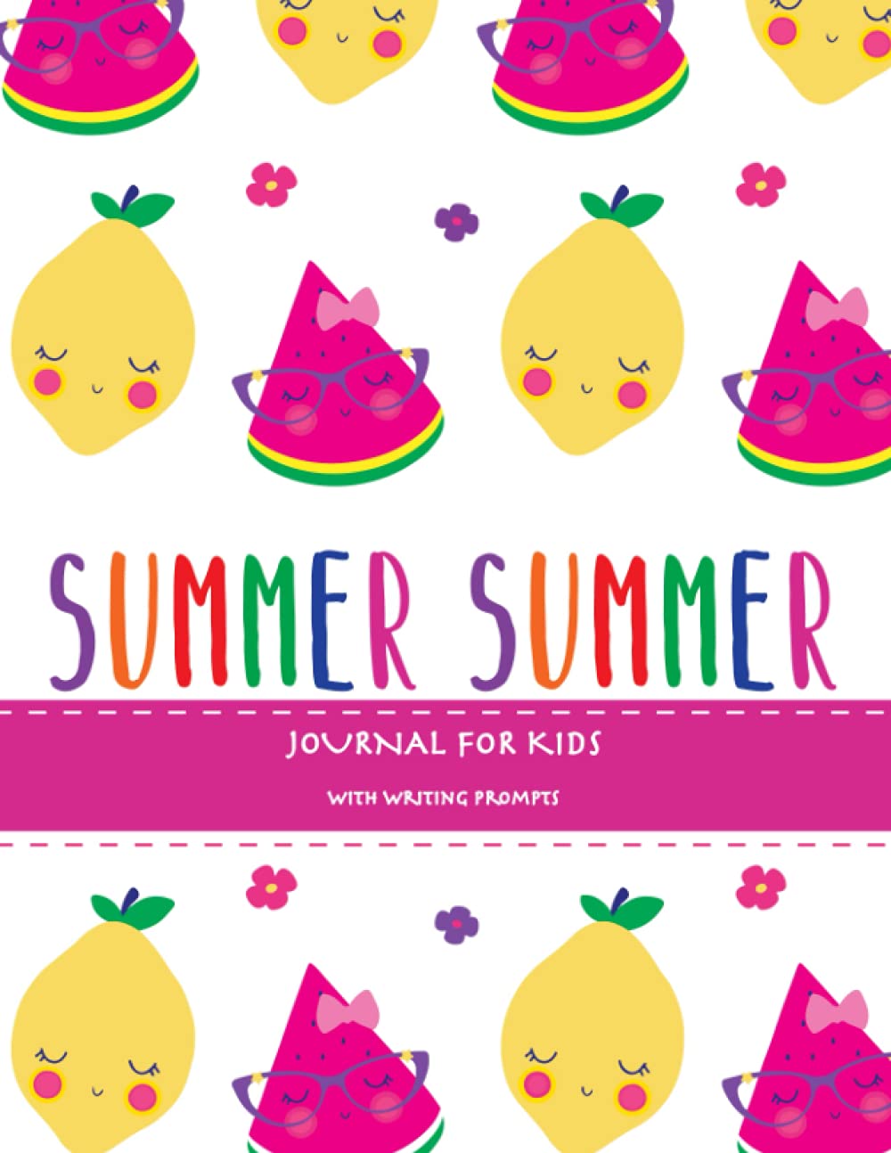 Summer: Summer Journal For Kids With Writing Prompts, Interactive Diary Scrapbook, Summer Bucket List Journal, Ages 8-12