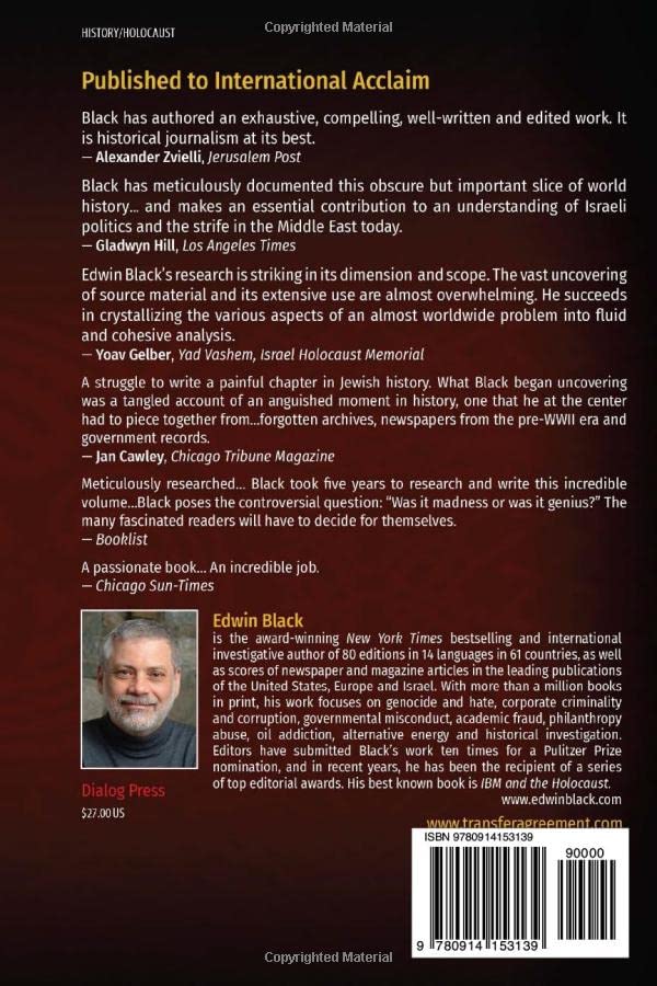 The Transfer Agreement: The Dramatic Zionist Rescue of Jews from the Third Reich to Jewish Palestine