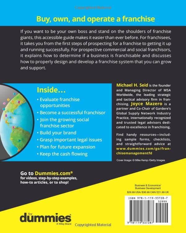 Franchise Management For Dummies (For Dummies (Lifestyle))