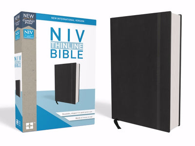 NIV, Thinline Bible, Hardcover, Black, Red Letter Edition, C
