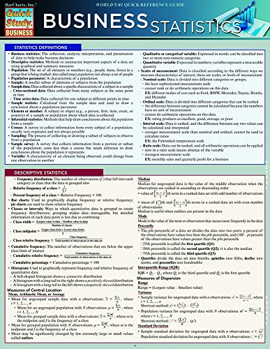 Business Statistics (Quick Study Business)