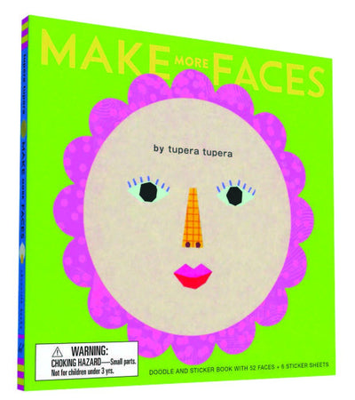 Make More Faces: Doodle and Sticker Book with 52 Faces + 6 Sticker Sheets