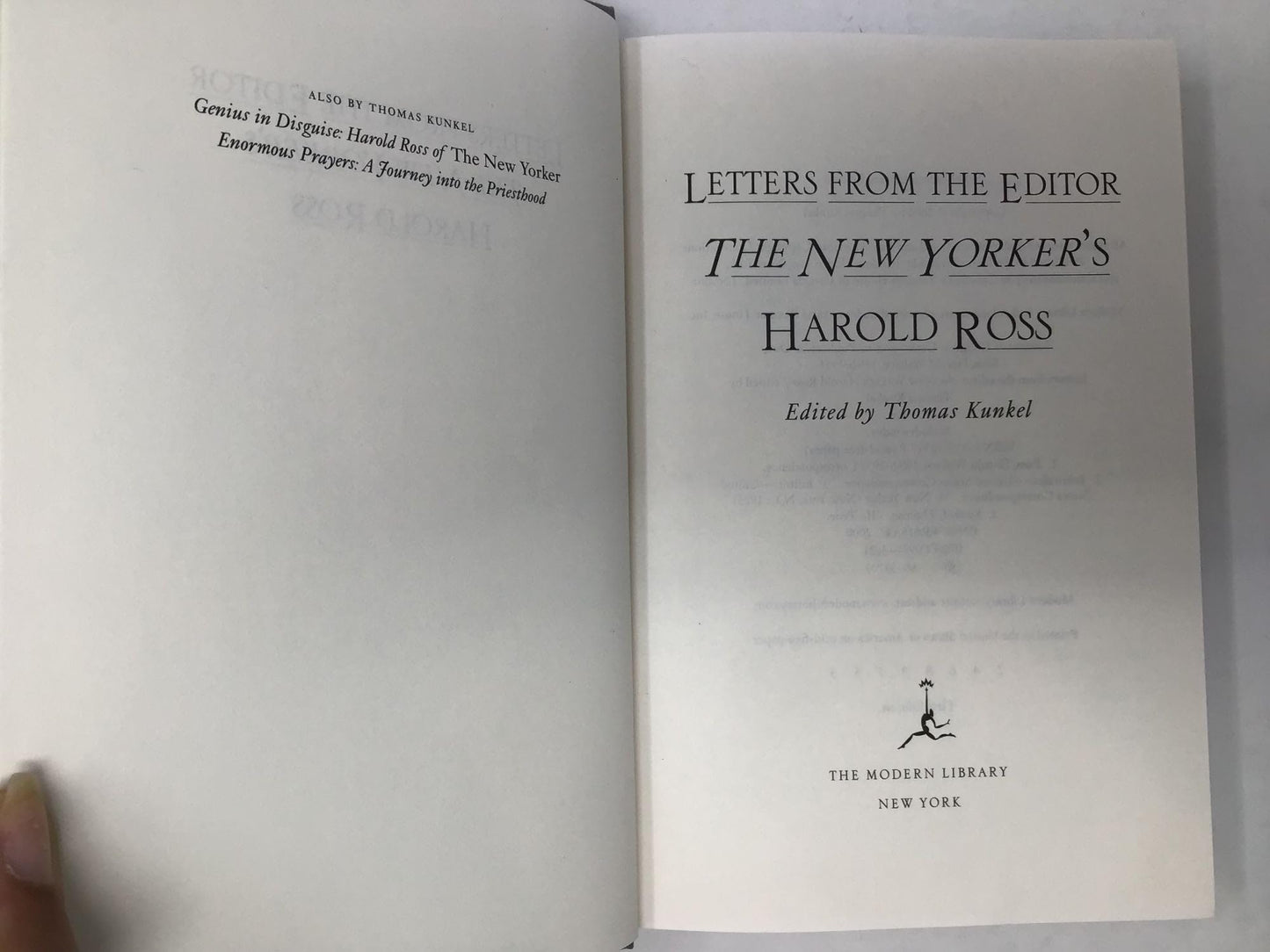Letters From the Editor: The New Yorkers Harold Ross by Haro