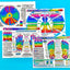 SET 4 CHARTS: REFLEXOLOGY-FOOT & HAND, CHAKRAS, & IRIDOLOGY (EYE Reflexology). in Inner Light Resources RAINBOW Charts Series. 8.5 x 11 in. (Small Poster/ Large Cards)