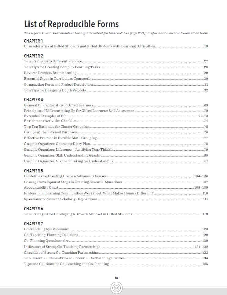 Differentiation for Gifted Learners: Going Beyond the Basics (Free Spirit Professional)