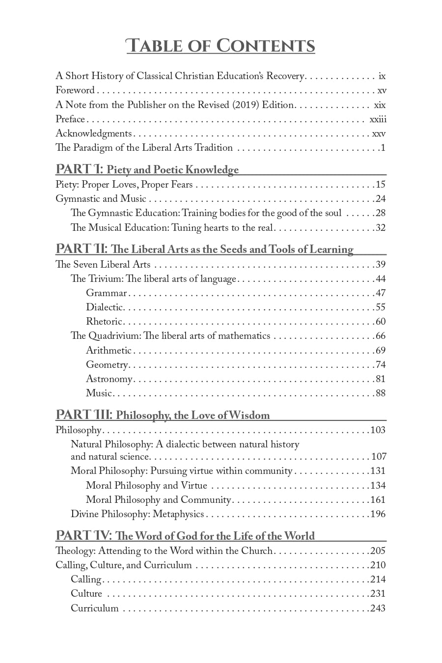 The Liberal Arts Tradition: A Philosophy of Christian Classical Education (Third Edition)