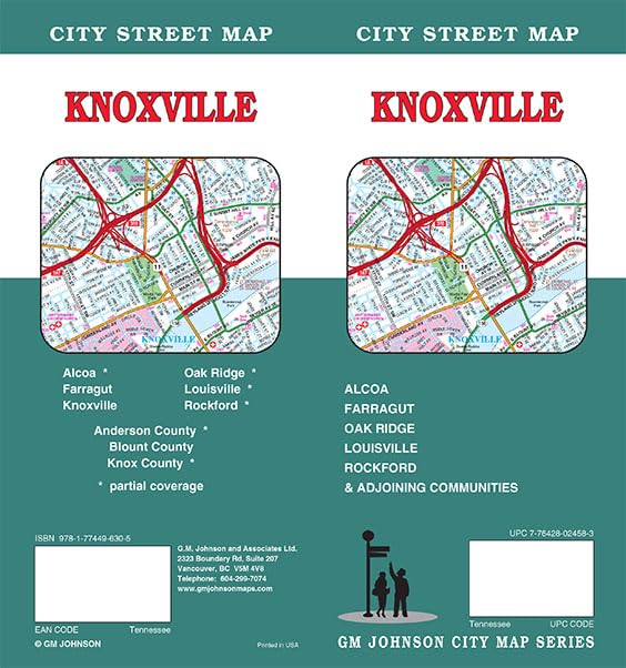Knoxville, Tennessee Street Map