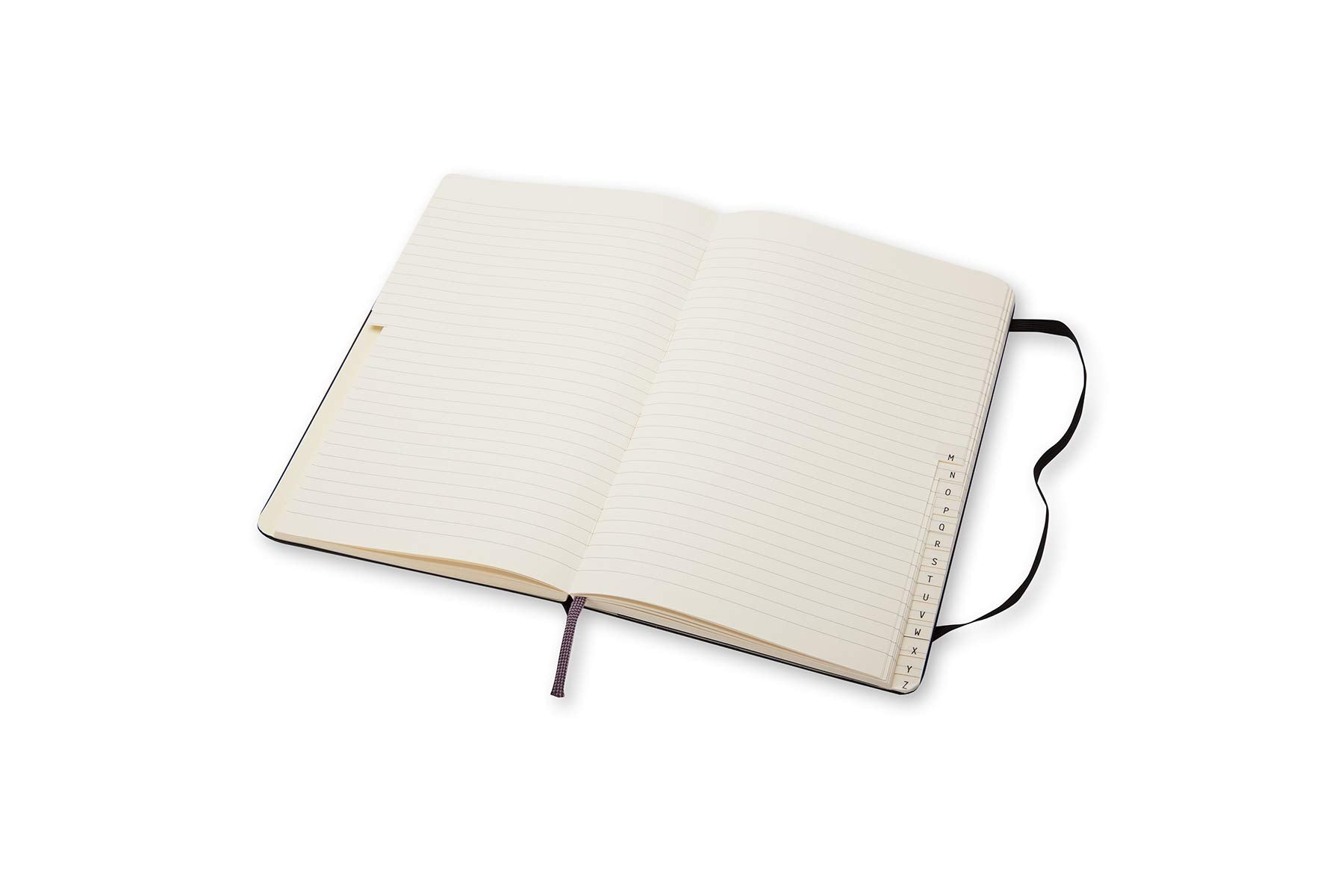 Moleskine PRO Address Book, Hard Cover, Large (5" x 8.25") Black, 240 Pages