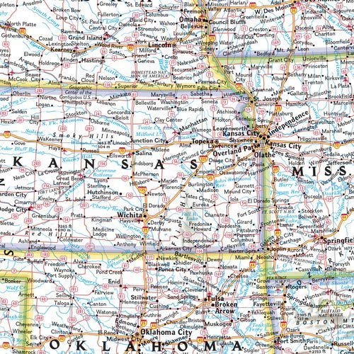 National Geographic United States Wall Map - Classic (Poster Size: 36 x 24 in) (National Geographic Reference Map)