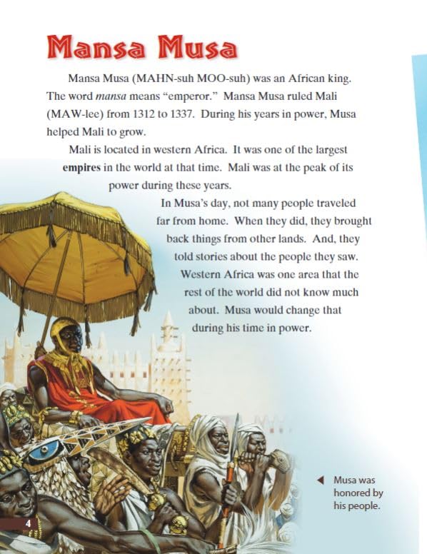 Mansa Musa: Leader of Mali: World Cultures Through Time (Primary Source Readers)