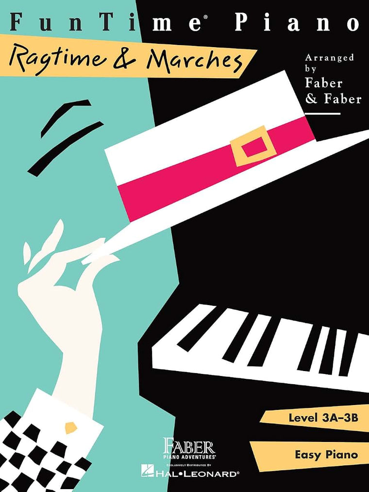 FunTime Piano: Ragtime and Marches - Level 3A 3B  Easy Piano Songbook for Intermediate Students  Faber Piano Adventures with Sheet Music  American Ragtime Pieces for Piano Players