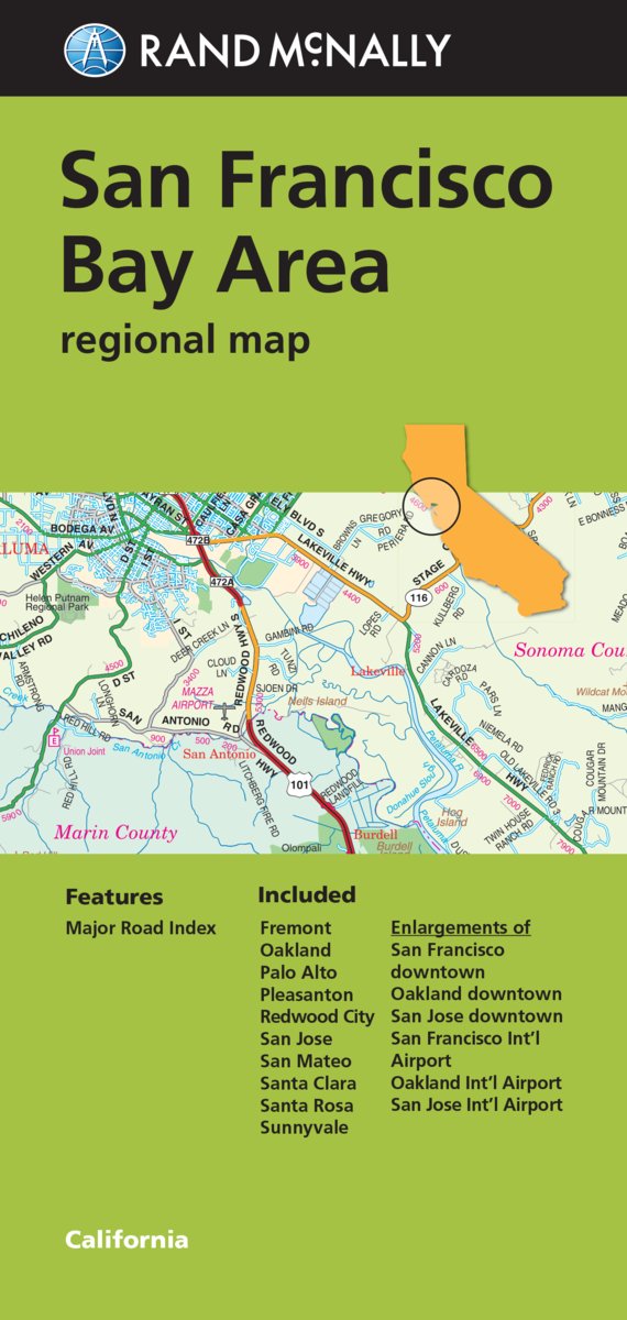 Rand Mcnally San Francisco Bay Area: Regional Map