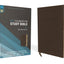 NIV, Foundation Study Bible, Leathersoft, Brown, Red Letter, Thumb Indexed