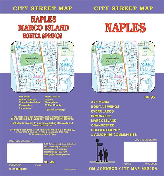 Naples / Marco Island / Bonita Springs / Collier County, Florida Street Map