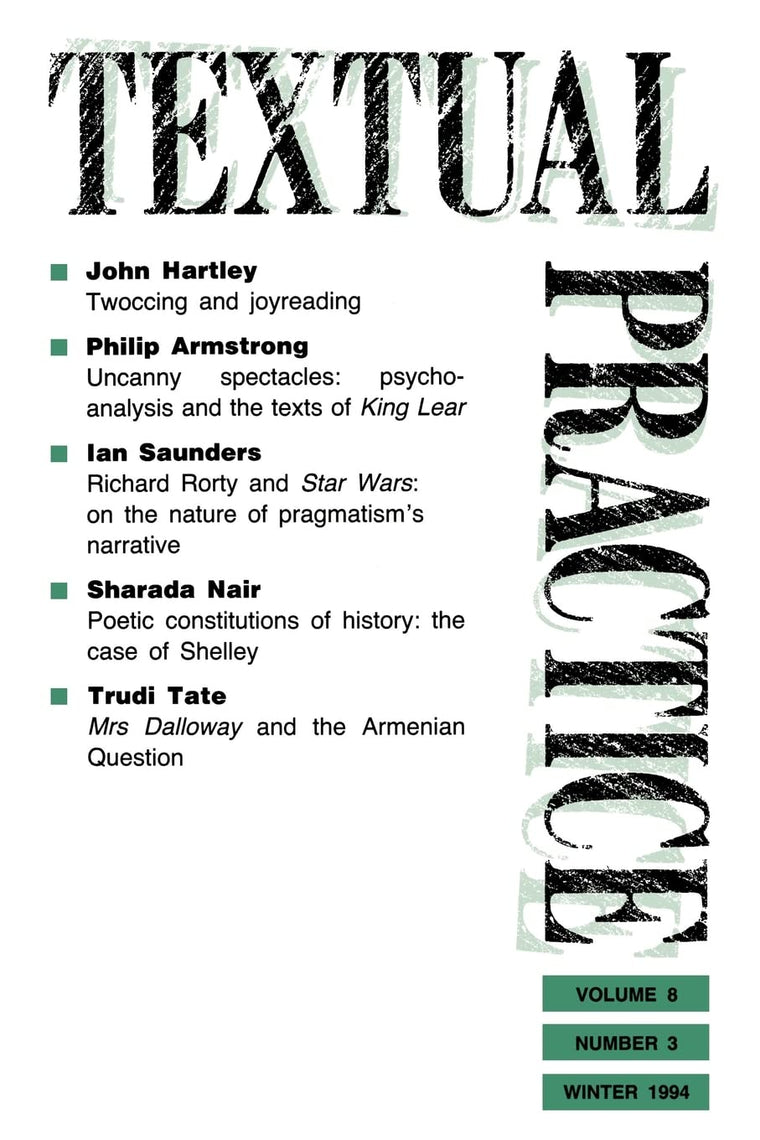 Textual Practice: Volume 8, Issue 3