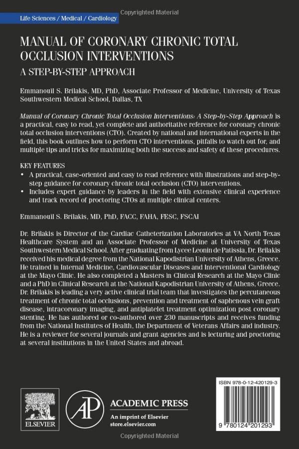 Manual of Coronary Chronic Total Occlusion Interventions: A Step-by-Step Approach