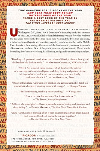 Here I Am: A Novel — back cover