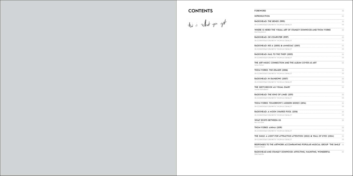 This Is What You Get: Stanley Donwood  Radiohead Thom Yorke