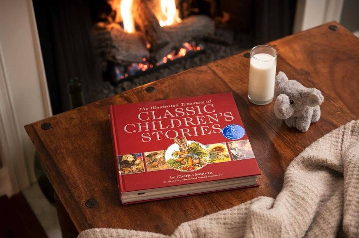 The Illustrated Treasury of Classic Children's Stories: Featuring 14 Classic Children's Books Illustrated by Charles Santore, acclaimed illustrator (A ... Art) (Charles Santore Children's Classics)